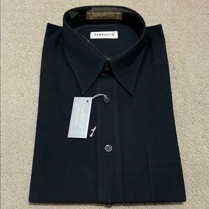 BNIP Van Heusen Men's Dark Navy Dress Shirt 👵MT
